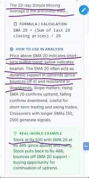 SMA 20 EXPLAINED | TREND INDICATOR EVERY INVESTOR MUST KNOW
