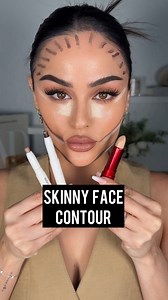 Skinny face contour hack 😮‍💨 Using @morphebrushes Face Shape Liners @tirtir_global Concealer to snatch it all together. #contourhack #makeup #contourtutorial #makeuptutorial #contour | Christen Dominique