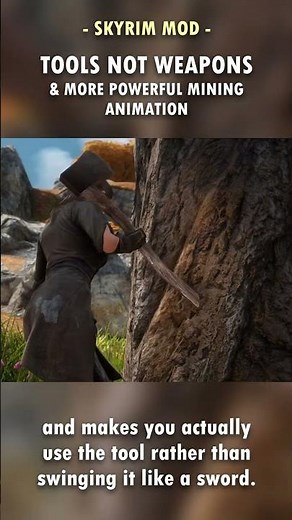 Skyrim's Mining FINALLY Feels More Natural and Lifelike! ⛏️