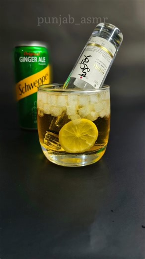 Peg shoot day 12/30 Indri With Ginger Ale #punjab_asmr #indri #goldmedalist #whiskey #viral#cocktail