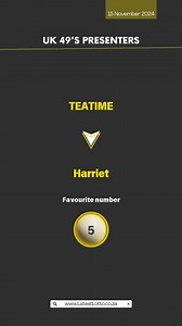 🇬🇧 UK49s Lunchtime and Teatime Presenters for today: Daniel and Harriet! #UK49s #UK49 #49s #Lunchtime #Teatime #Presenters #LatestLotto | Latest Lotto