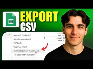 How to Export or Download a CSV From Google Sheets (Tutorial 2026)