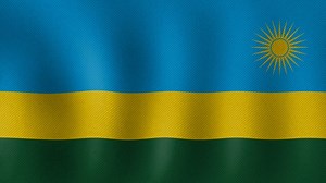 Rwanda, Flag, Africa. Free Stock Video