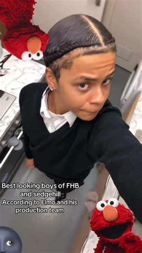 Best looking boys FHB and sedgehill according to the bludclut Sesame Street. #elmo #baitout #edit #southeastlondon #school