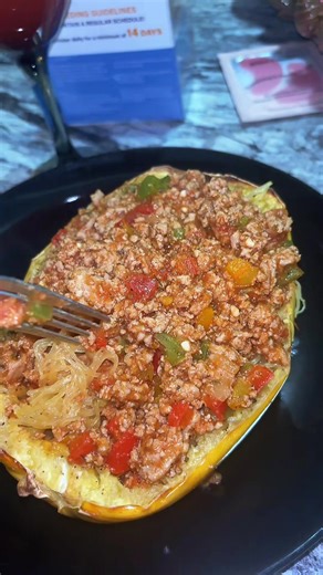 Made some squash spaghetti for Dinner tonight! 💕. #healthyeats #squashspaghetti #marie_melanin #fyp #viral