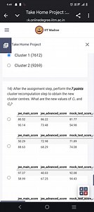 After the assignment step, perform the cluster recomputation st... | Filo