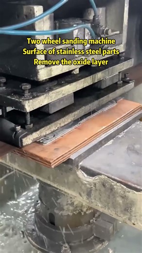 Round tube outer diameter drawing and polishing equipment#round tube grinding machine