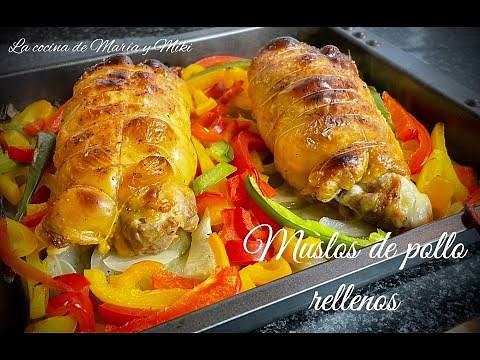 MUSLOS DE POLLO RELLENOS | al horno 😋