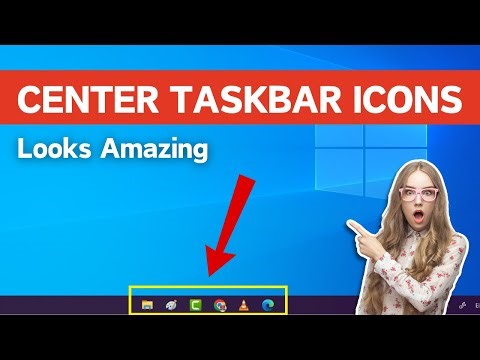 How to Center Taskbar Icons Windows 10 | Make Windows 10 Look Better (Amazing Trick)