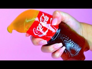 DIY Giant Gummy Coa Cola Bottle At Home (Recipe) DIY SLIME Candy Melts!