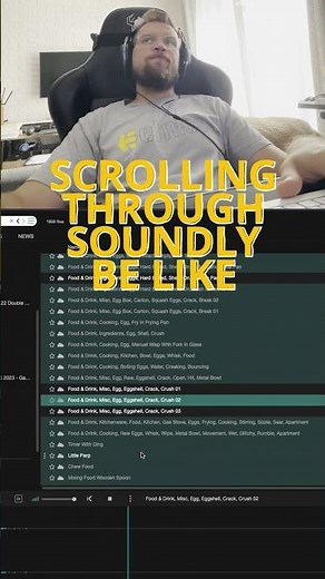 Scrolling through Soundly be like… #soundeffects #sounddesign #soundly