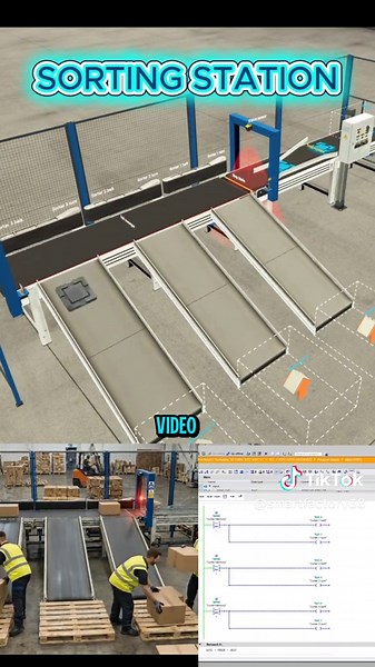 Simulación de Clasificadora de Cajas en Factory IO