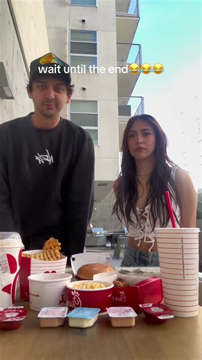 Food running challenge #chickfila #rockpaperscissors #challenge #foodchallenge #mukbang