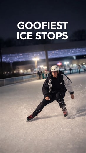 Ice skating stops the funny moves skaters love