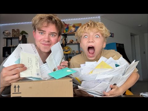 Opening fan mail!
