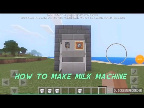 Minecraft-how to make a working milk machine