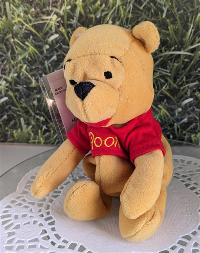 Winnie the Pooh Disney Store Bean Bag Plush With Original Tag - Etsy Hong Kong