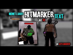 Monetloader Hitmarker Text + Custom Text & Color Like PC jir NO KEYLOGGER | .lua GTA SAMP Mobile