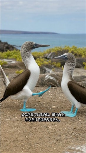 鳥は足が青いほどモテる