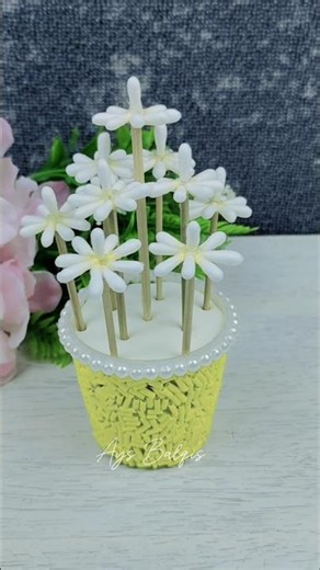 Easy Mini Flowers #DIYFlowers #MiniatureFlowers #HandmadeFlowers #shorts