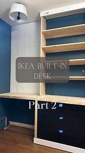 IKEA DESK HACK - PART 2 My son asked for a desk to do his homework and shelves for his legos. To make it more functional, I’m adding an IKEA dresser. Inspired by @cassmakeshome What do you think so far? To see a step by step process, check out my stories “IKEA desk hack” Follow to see the final reveal next week. #ikeahack #ikeahome #kregjig #diy #diyideas #kidsbedroom | Theedgewoodhome