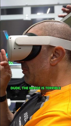 Racing Driver testing VR for the first time.