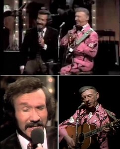 In this rare vintage footage captured at a smoky country music hall, two giants—Hank Williams’s raw, soul-trembling twang and Marty Robbins’s rich, storytelling baritone—trade verses on the genre’s most beloved classics while Kayton Roberts’s non-pedal steel guitar wraps each chorus in golden nostalgia; by the last haunting harmony, you’ll swear you can taste the whiskey-soaked memories, feel the hush of the crowd, and hear the heartbeat of true country music echoing through time. ▶️Listen this 