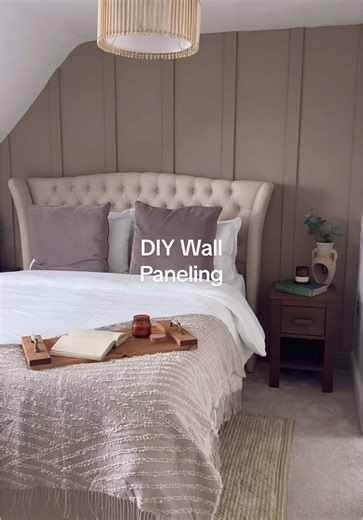 DIY Wall Paneling for an Inviting Guest Room