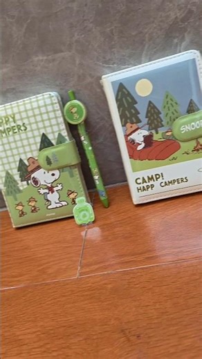 Set Puffy Notebook Snoopy Camp #journaling #love #fun
