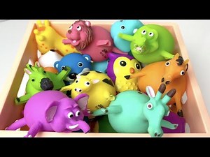 Wild Zoo Animal Name and Sounds | Learn Colors with Toys