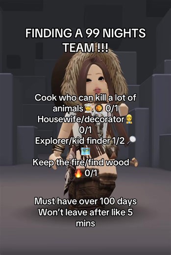 HOPE TO PLAY W U!! #fyp #99nightsintheforest #dontletthisflop #viral #team