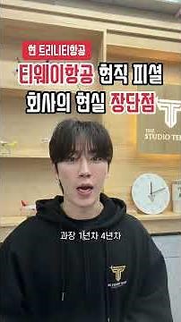 티웨이항공 현직 승무원 피셜 장단점