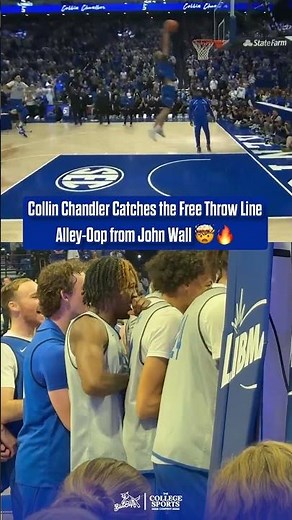 Collin Chandler becomes a 2x Big Blue Madness Slam Dunk Contest Champion with some help from Wall 💙