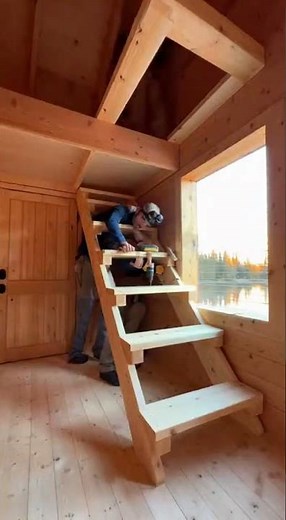 Cozy Cabin Loft Living Room Transformation