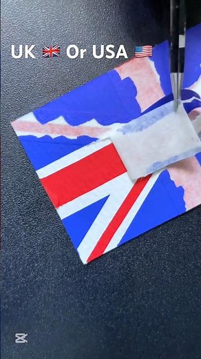 UK and USA flag drawing 🇬🇧🇺🇸