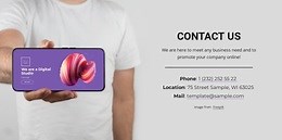 Location and contacts - Template by Nicepage