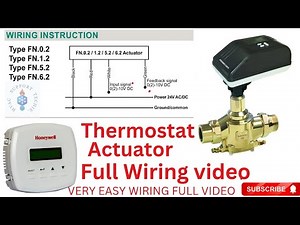 Honeywell Thermostat and Actuator wiring | Flowcon Actuator ki wiring | HVACSUPPORTTECHIE