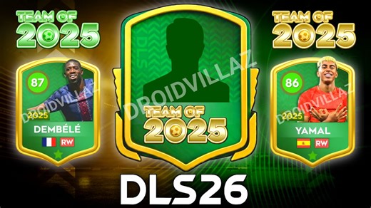 🔥 “TEAM OF 2025” event leak in DLS 26! Green & Gold special cards coming soon 👀 But before that, FTG needs to fix the defending issues, stoppage time glitch and overall gameplay. Full video now on YouTube — the link is in the COMMENT section 👇 #dls26 #fyp #dls25 #DreamLeagueSoccer #ftg | DroidVillaz