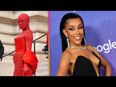 Doja Cat GLUES 30,000 BLOOD-RED CRYSTALS to Her Body!