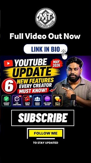 YouTube Live Stream Update 2026 | Countdown Stickers Feature Explained