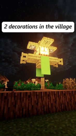 Decorating Villages with Scarecrows in Minecraft