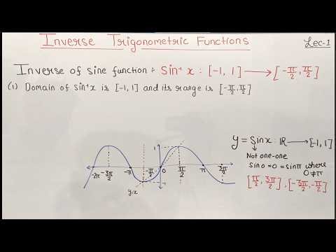 Inverse Sine function|Inverse Trigonometric Function|Lecture 1|Theta Classes