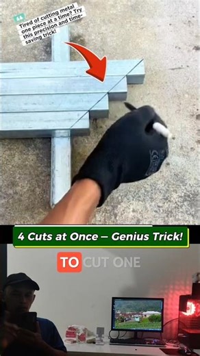 Smart Iron Cutting Hack — Perfectly Aligned Every Time