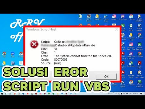 Mengatasi Laptop / PC Windows 10 Script Error Run Vbs Ketika Dipakai