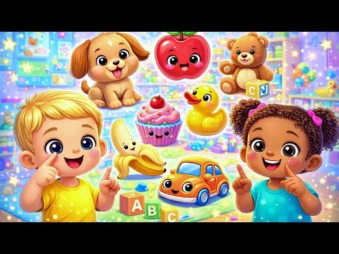 My First Words in English – Nursery Rhymes & Learning Songs for Kids 👶📚