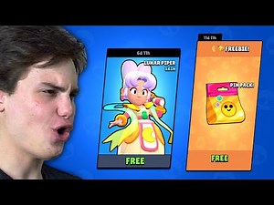 უფასოდ?🤑 Lunar Piper & უფასო პინები! - Brawl Stars