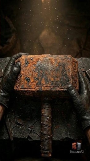 Restoring Thor's Hammer Mjölnir From 1,000 Years of Rust ⚡ #shorts