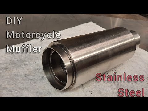 DIY Motorcycle Exhaust Muffler | Stainless Steel
