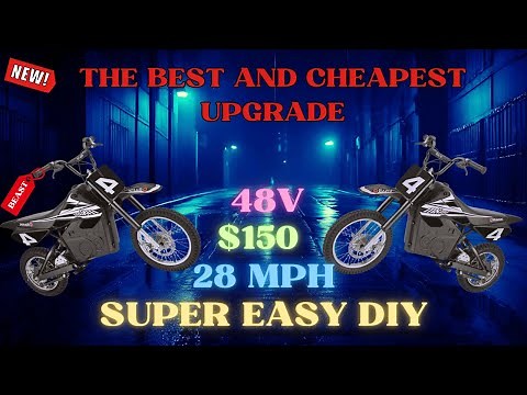 Razor MX650 / MX500 top speed upgrade mod! Cheap and easy how to DIY Razor Dirt bike OVERVOLT!