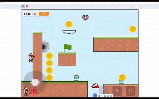 scratch青少年编程公益课堂开课了——如何实现手机的摇杆和手机按钮